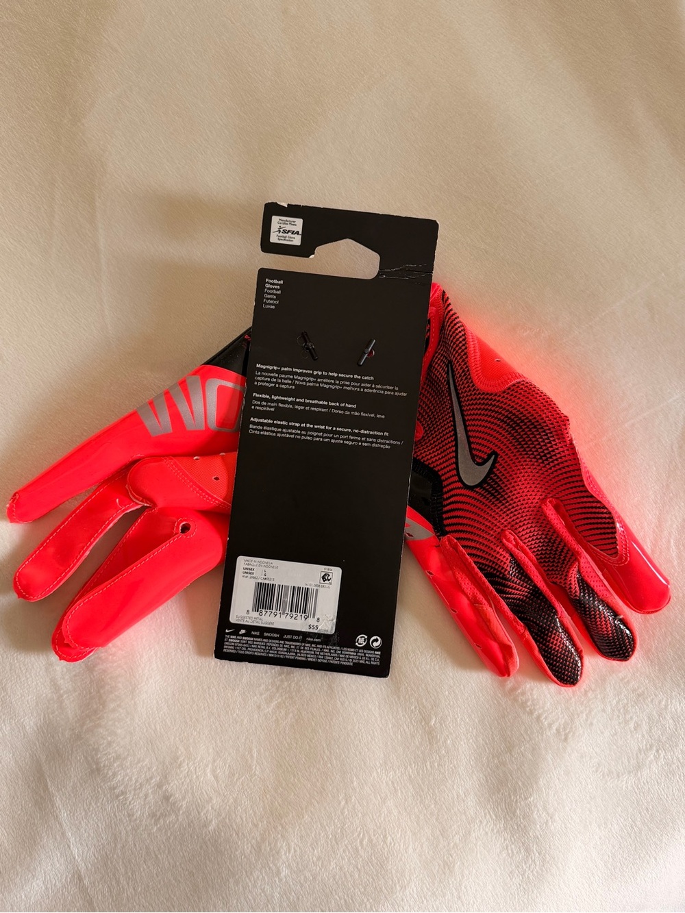 Nike Vapor Jet Gloves - Bright Red and Black - Picture 3 of 7
